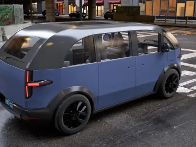 Canoo Electric Van Premium Blue 3D model