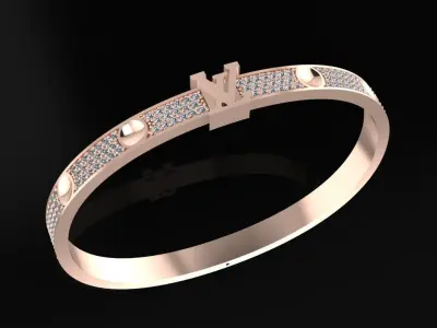 Louis Vuitton Bracelet 3D print model