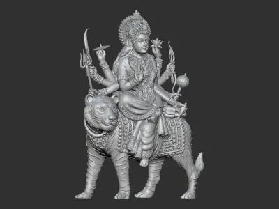 Durga mata  3D print model