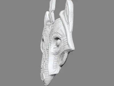 Viking Wolf Pendant 3D Print Model 3D print model