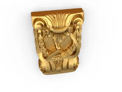 Classic carved decor ornament 481 3D print model