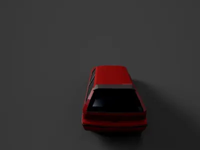 Honda Civic Low-poly 3D model