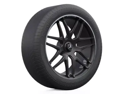 G-Class Wheel Low-poly 3D model