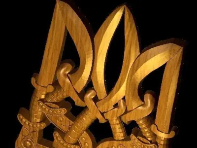 Ukrainian Coat-In-Arms 3D print model