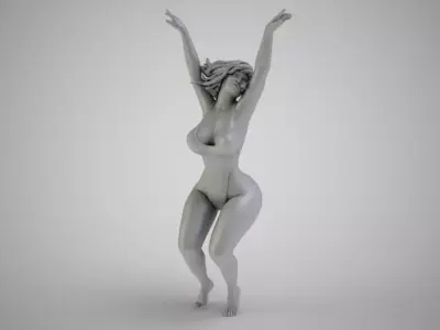 Fall into the Water 3D print model