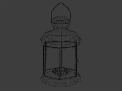 Candle lamp 3D model