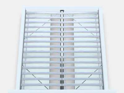 MALM Bed frame high w 4 storage boxes 23 Low-poly 3D model