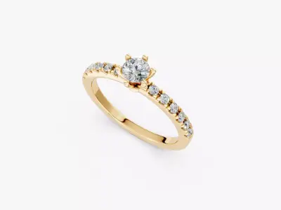 engagement ring-zdr0143 3D print model