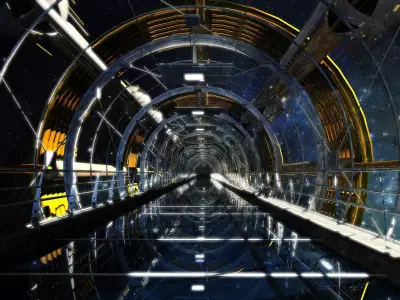 Sci fi Tunnel 3D model