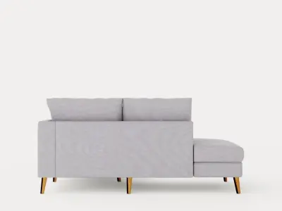 Trend Sofa 3 Seater With Chaise Lounge Left Light Gray Low-poly 3D model