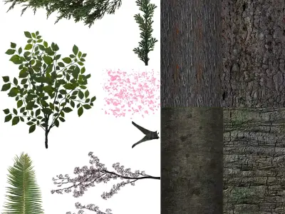 Samurai town of freefire 3D model