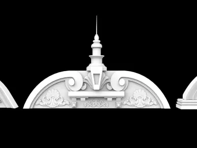 Facade relief ornament decorate 3d model 3D model