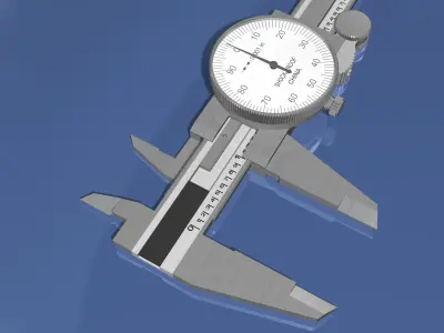 Dial Caliper 3D model