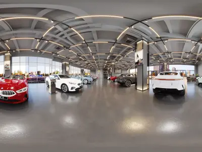 car showroom - car dealership 3D model