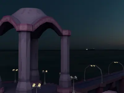 Old Bridge Free low-poly 3D model purchase