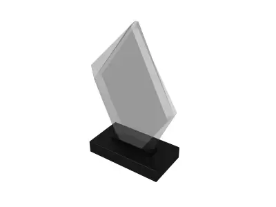 Glass Trophy v1 003 Low-poly 3D model