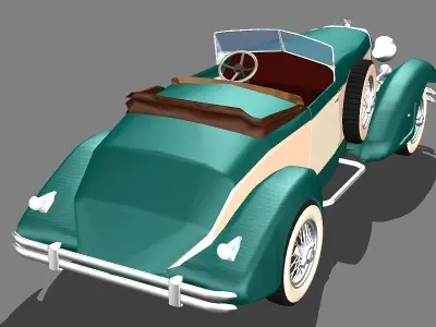chrysler  imperial 1932 Low-poly 3D model