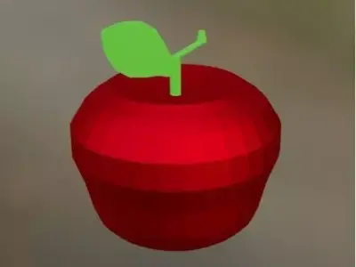Apple Low Poly Free low-poly 3D model
