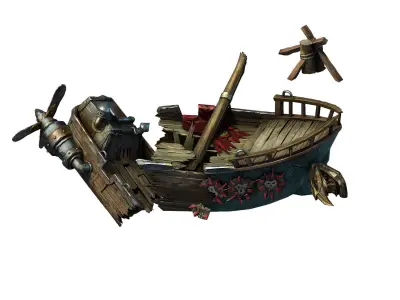 Game Steam Harbour - Goblin Breaking 01 3D model