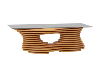 Parametric coffee table 11 3D model
