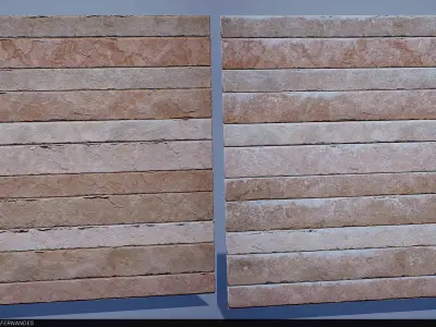 Modular Gothic Temple Environment UE4 Unreal Engine Low-poly 3D model