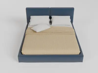 Double Bed 3 3D model