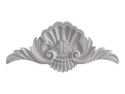 Carved Plaster Molding Decoration 3D model