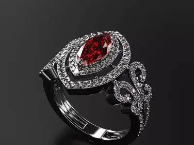 Women ring design 3D print model