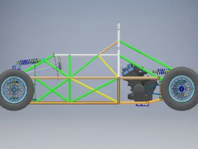 Off Road Vehicle Chassis 3D model