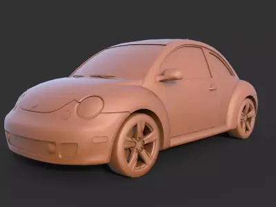 2004 Volkswagen Beetle 3D print model