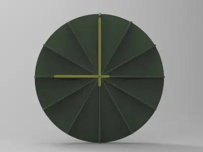 Sting Wall Clock Low-poly 3D model