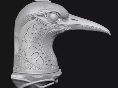 Bird sculpture 3D print model