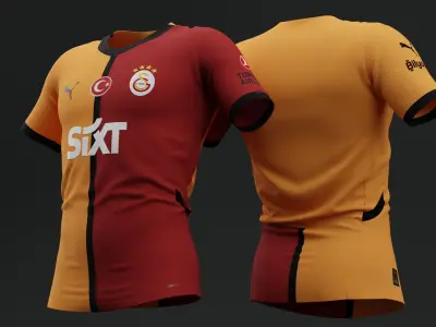 Galatasaray 2024 2025 Home Jersey 3D model