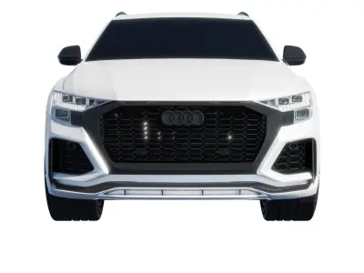 Car Rigged - Audi RS Q8 3D model