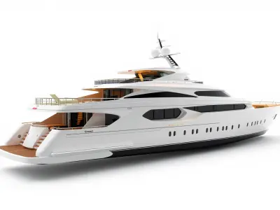 Grand Casino Yacht Luxury Model Pack Low-poly 3D model