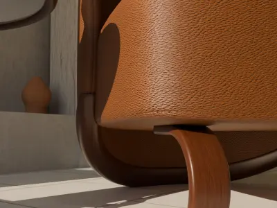 Archviz Single Seat  3 Basic Scene and Lighting 3D model
