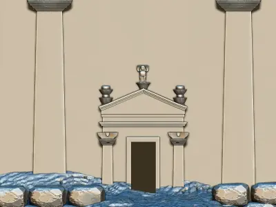 Al-Ula Rock Palace Qasr al Farid Madain Saleh 3d model 3D print model