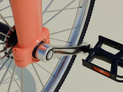 Vehicle Bicycle 3D Model 3D model