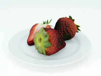 Strawberries 3D model