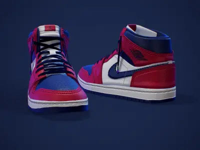 Air Jordan 1 3D Model Low-poly 3D model