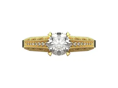 gold ring code 21 3D print model