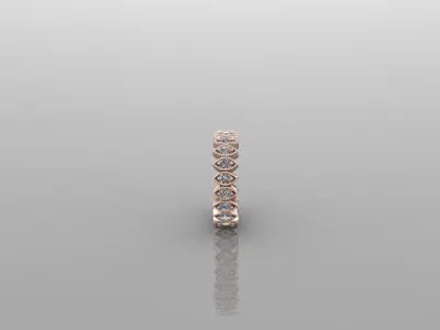 Solitaire Ring Version 1 SR16 3D model