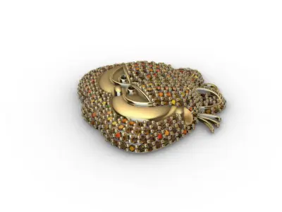 dijes- Colgant gato garfield dibujo animado -v- 3D print model