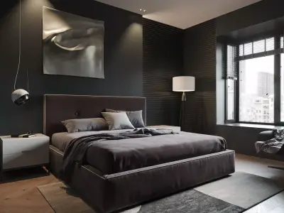 Bedroom interior scenes 3D model from CGTrader - Textured
