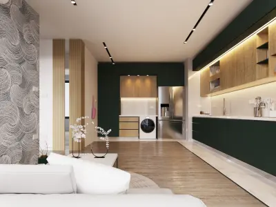 Modern Kitchen Design  3D model purchase