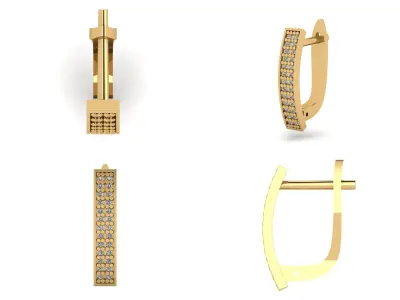 Earrings n 16  3D print model