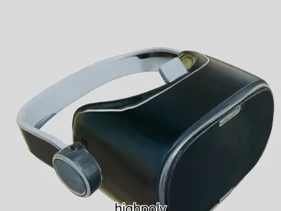 Ultra-Realistic Virtual Reality Headset Model Low-poly 3D model