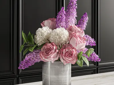 Flower Set 017 3D model