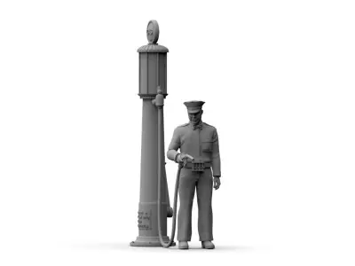 Gas Station Staff 3D print model