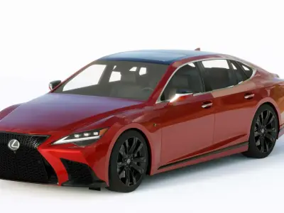 Lexus LS500H Sport 2021 3D model